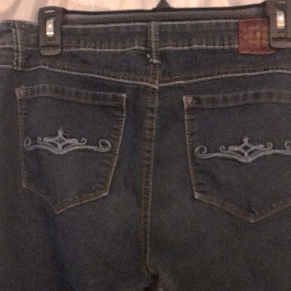 Cuffed Blue Skinny Jeans by Domaine - Picture 6 of 10